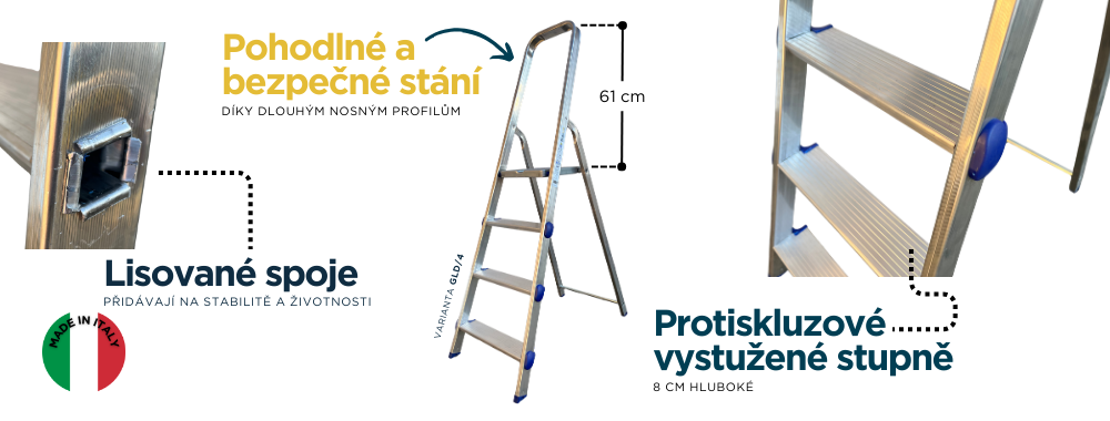 GOLDEN Hobby hlinikove schudky s plošinou Facal detail 1